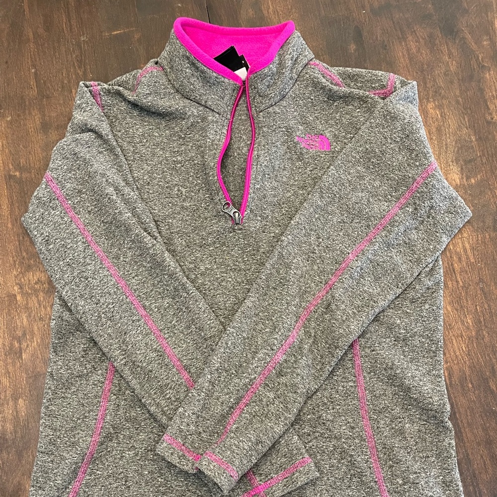 Girls Northface Quarter Zip Fleece